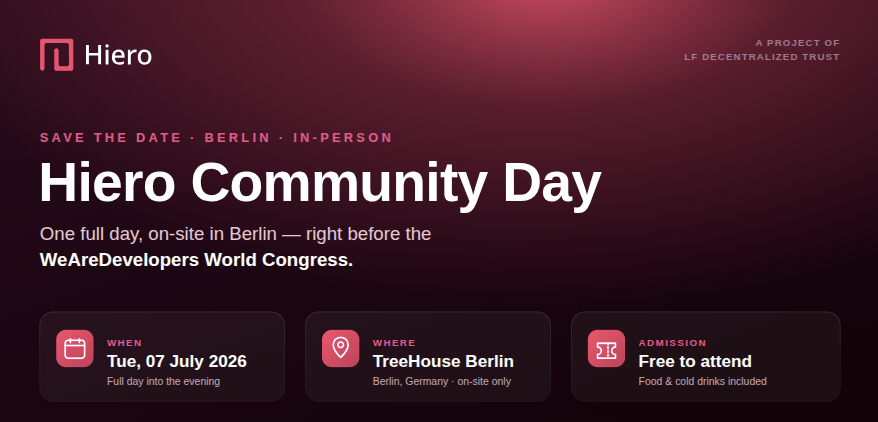 Hiero Community Day banner